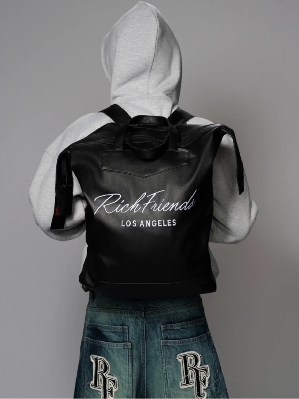 RichFriends Los Angeles Black Backpack
